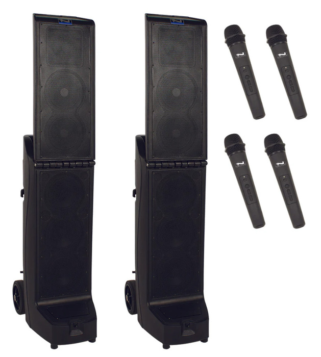 Anchor BIGFOOT-AIR-XR4 Bigfoot Pair (XU4,R), Anchor-Air & 4 Wireless Mics