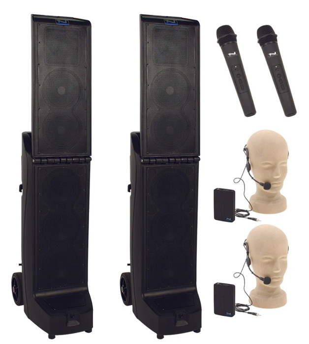 Anchor BIGFOOT-AIR-XR4 Bigfoot Pair (XU4,R), Anchor-Air & 4 Wireless Mics