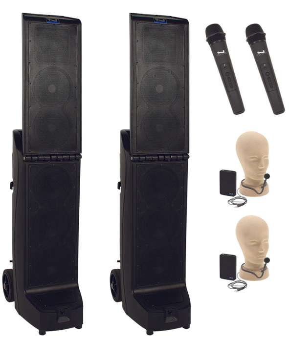 Anchor BIGFOOT-AIR-XR4 Bigfoot Pair (XU4,R), Anchor-Air & 4 Wireless Mics