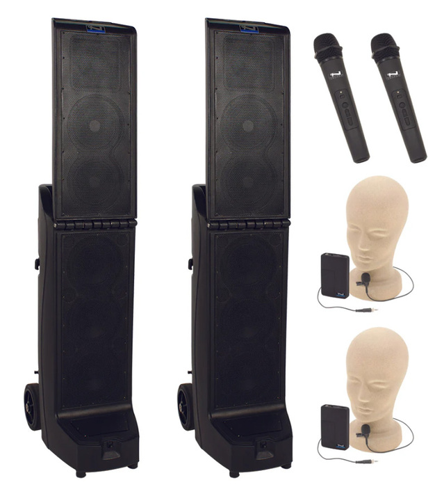 Anchor BIGFOOT-AIR-XR4 Bigfoot Pair (XU4,R), Anchor-Air & 4 Wireless Mics