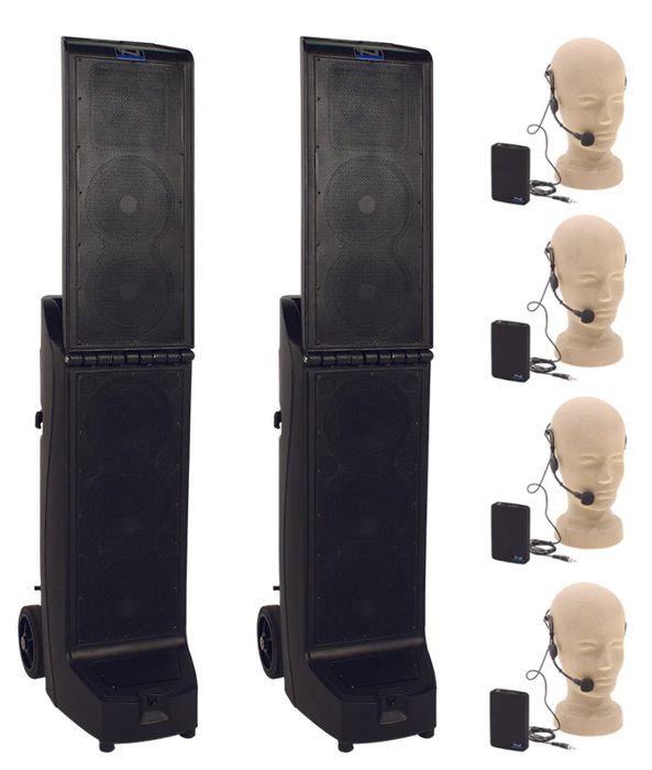 Anchor BIGFOOT-AIR-XR4 Bigfoot Pair (XU4,R), Anchor-Air & 4 Wireless Mics