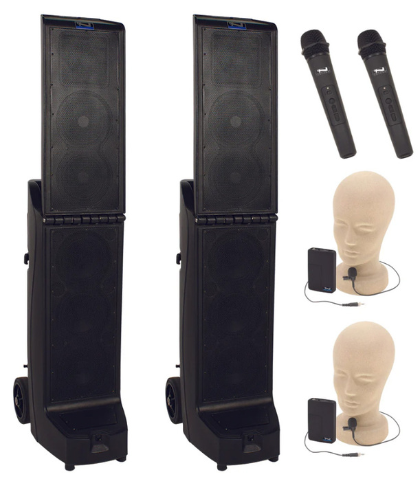 Anchor BIGFOOT-AIR-XR4 Bigfoot Pair (XU4,R), Anchor-Air & 4 Wireless Mics