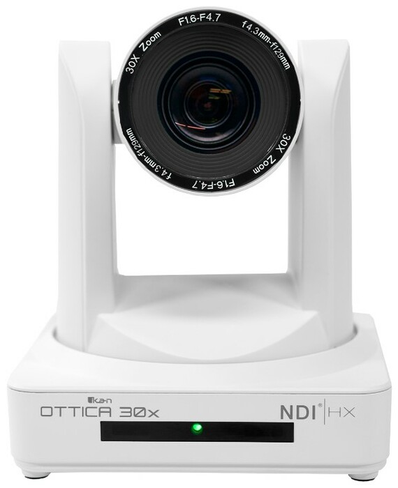 ikan OTTICA30W-2PTZ-1C-V2 OTTICA 2 X NDI|HX 30x PTZ Cameras And V2 IP Controller Bundle, White