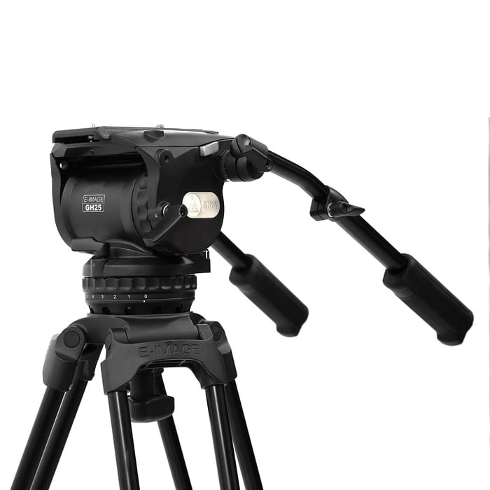 ikan EG25A2D E-Image GH25 Video Head, GA102 2-Stage Aluminum Tripod Dolly