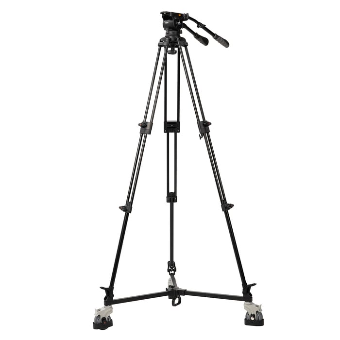 ikan EI-7080-AAD 2-Stage Aluminum Tripod & Dolly Studio Kit