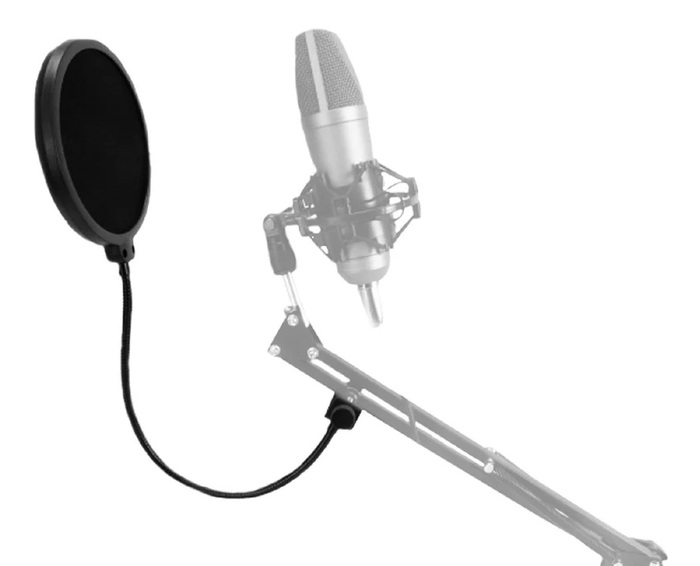 Technical Pro MKPF2 6'' Clamp On Microphone Pop Filter With 10" Arm
