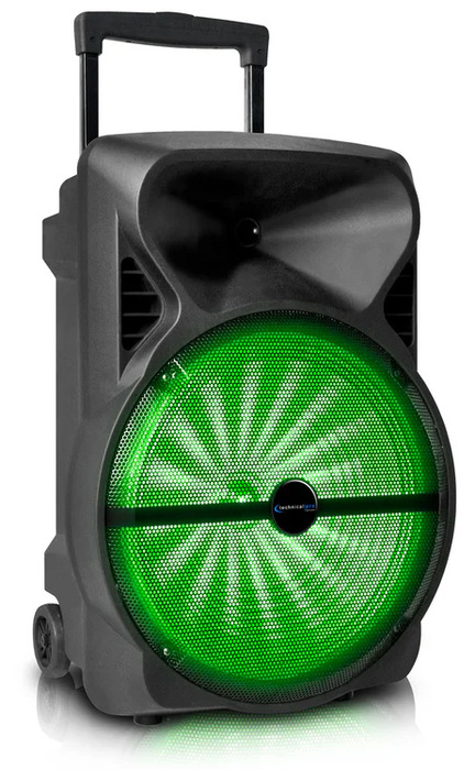 Technical Pro PB1402 12' Bluetooth 2000 Watt Speaker With Battery Backup & LED Wo