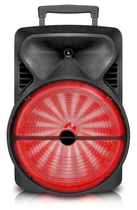 Technical Pro PB1402 12' Bluetooth 2000 Watt Speaker With Battery Backup & LED Wo