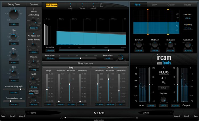 FLUX:: Ircam Verb Audio Spatialization Plugin [Virtual]