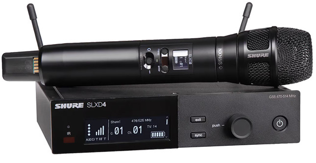 Shure SLXD24/N8SB Digital Wireless System With Nexadyne 8/S Supercardioid Mic