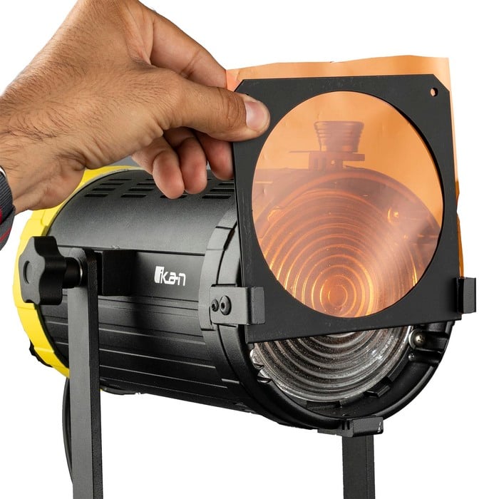 ikan HF150B Helia 150W Bi-Color LED Fresnel Light, DMX