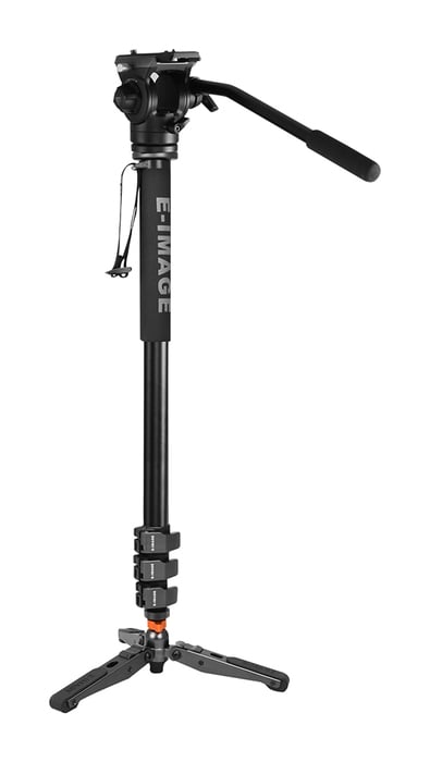 ikan MA600+610FH E-Image 4 Stage Aluminum Monopod With 610FH Fluid Head