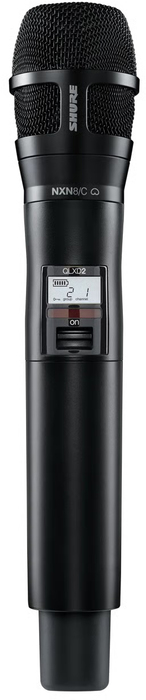 Shure QLXD2/N8CB Handheld Transmitter With Nexadyne 8/C Cardioid Mic