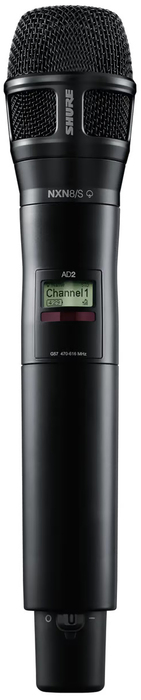 Shure AD2/N8SB-G57 Handheld Transmitter With Nexadyne 8/S  Supercardioid Mic, Black