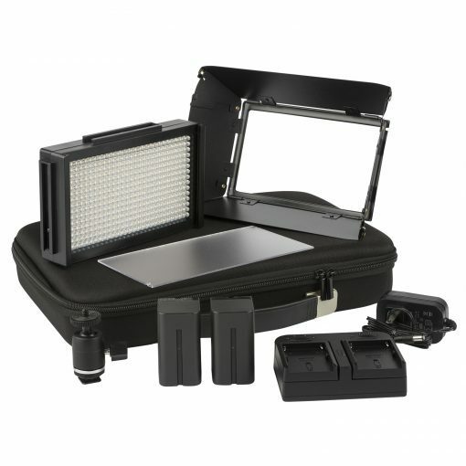 ikan MB4-TK Mini Bi-Color Portable Field LED Light Travel Kit With Barndoors