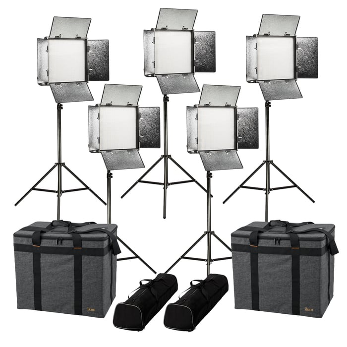 ikan RB10-5PT-KIT Rayden Bi-Color 5-Point LED Light Kit With 5x RB10