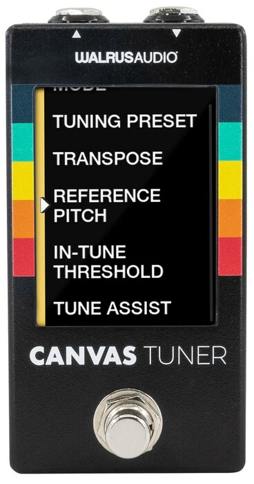 Walrus Audio Canvas Series Tuner Pedal Guitar / Bass Tuner With LCD Screen