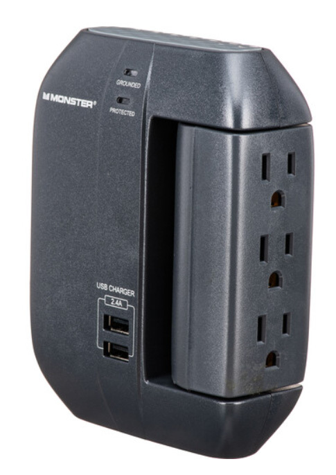 Monster Cable ME-5001 6-Outlet Wall Tap Surge Protector