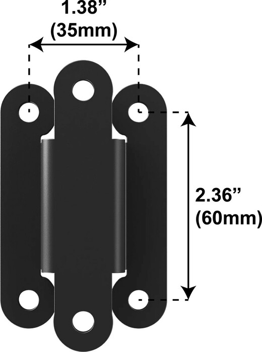 IsoAcoustics V120 35x60 Adapter V120 L-Bracket And C-Bracket 1.38” W X 2.36” H Adapter