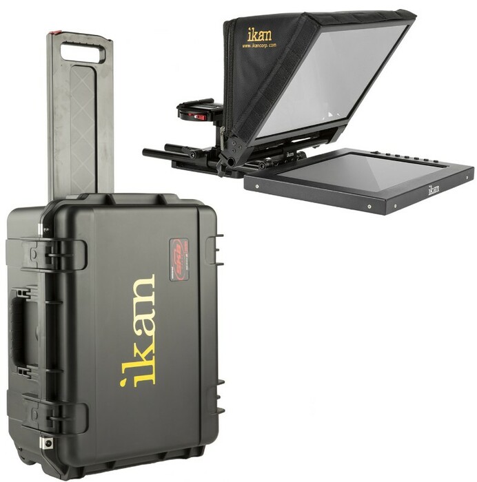 ikan PT1200-TK Teleprompter Travel Kit With Rolling Hard Case