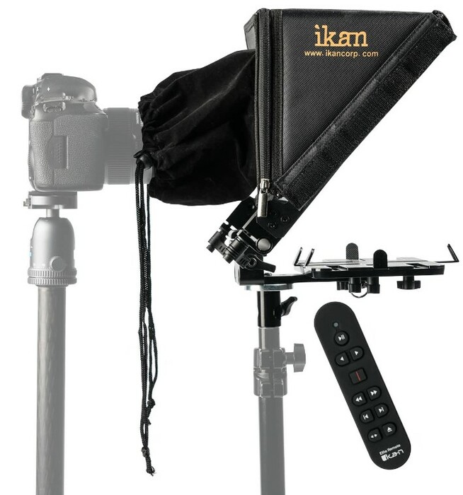 ikan PT-ELITE-LS-RC Elite Tablet And  IPad Light Stand Teleprompter With Elite Remote