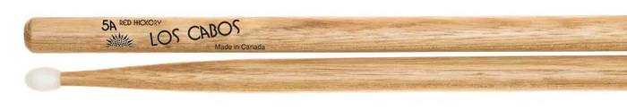 Los Cabos Drumsticks LCD5ARHN 5A Nylon Tip Red Hickory Drumsticks