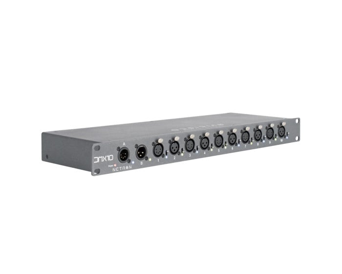 Obsidian Control Systems DMX10-53 Rackmount 10-Port DMX Splitter, 5 And 3-Pin)