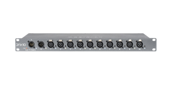 Obsidian Control Systems DMX10-53 Rackmount 10-Port DMX Splitter, 5 And 3-Pin)