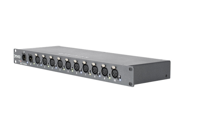 Obsidian Control Systems DMX10-53 Rackmount 10-Port DMX Splitter, 5 And 3-Pin)