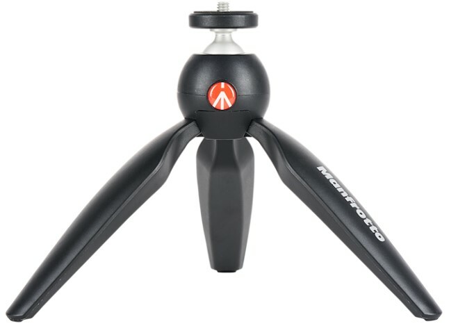 Manfrotto MTPIXIMII-B PIXI Mini Table Top Tripod, Black