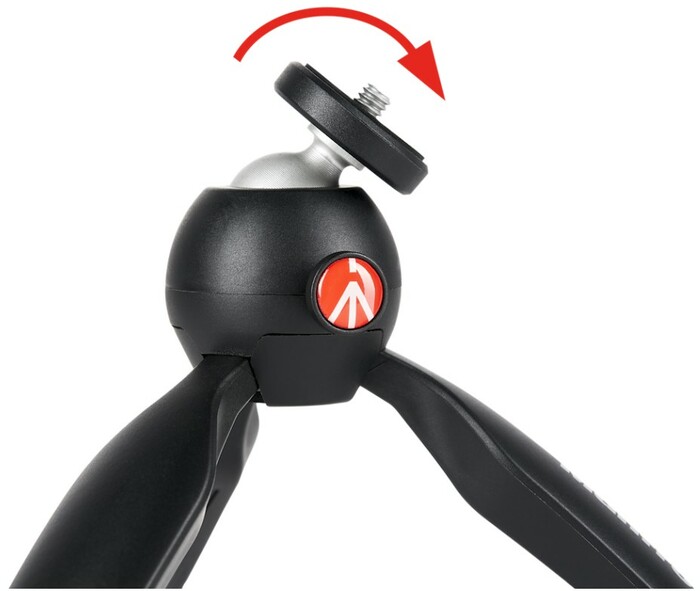 Manfrotto MTPIXIMII-B PIXI Mini Table Top Tripod, Black