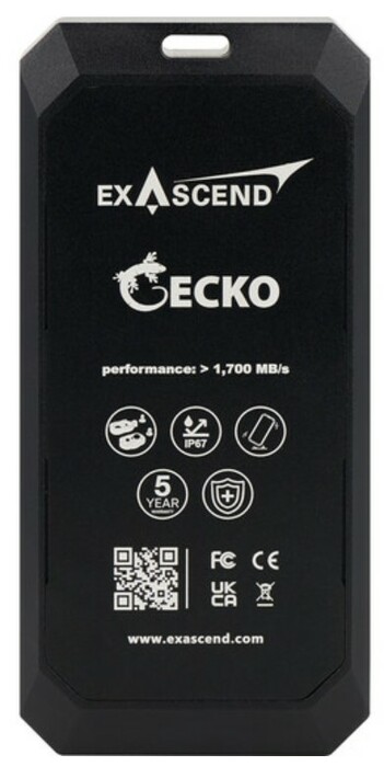 Exascend EXU2M6G01TP0C 1TB Gecko USB-C 3.2 Gen 2x2 Portable SSD