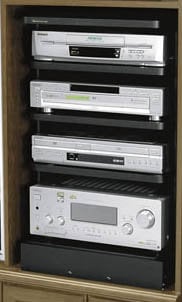 Middle Atlantic ASR-48 Slide Out And Rotating Shelving System With 7 Shelves