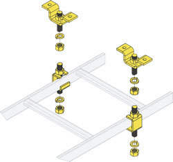 Middle Atlantic Clh 5 8chk 6 Slotted 5 8 Ladder Support Hardware 6 Pairs With Ceiling Hang Kit