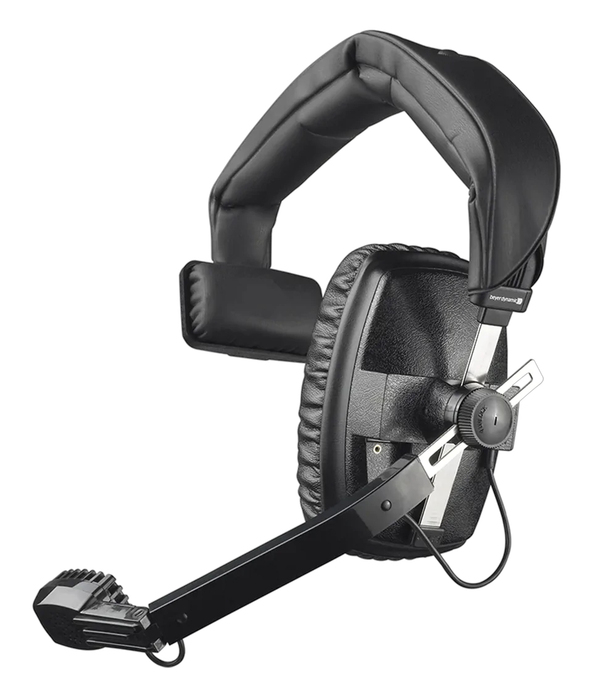 Beyerdynamic DT108-200/50-BLACK Single-Ear Headset And Microphone, 200/50 Ohm, Black