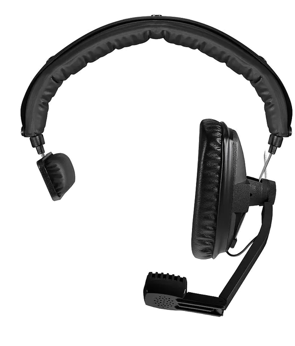 Beyerdynamic DT108-200/50-BLACK Single-Ear Headset And Microphone, 200/50 Ohm, Black