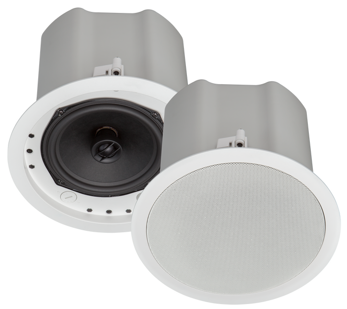 Crestron SAROS ICI6T-W-T-EACH+ Saros Integrator 6.5” 2-Way In-Ceiling Speaker, White Textured, Must Be Ordered In Pairs