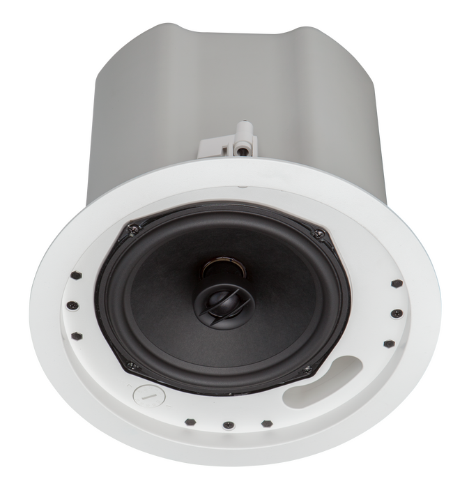 Crestron SAROS ICI6T-W-T-EACH+ Saros Integrator 6.5” 2-Way In-Ceiling Speaker, White Textured, Must Be Ordered In Pairs