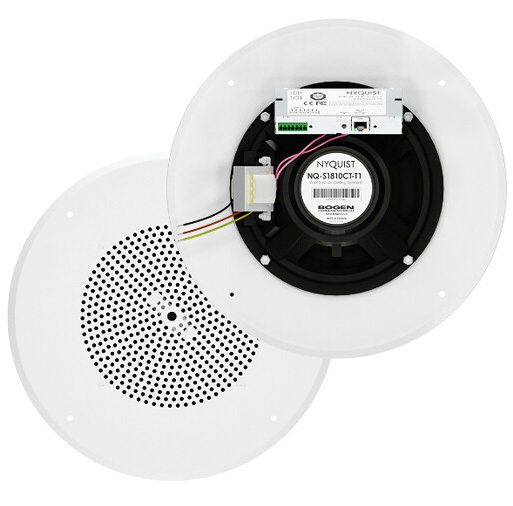 Bogen NQ-S1810CT-T1 NYQUIST IP Paging System VoIP 8" Ceiling Speaker, Talkback, With Transformer