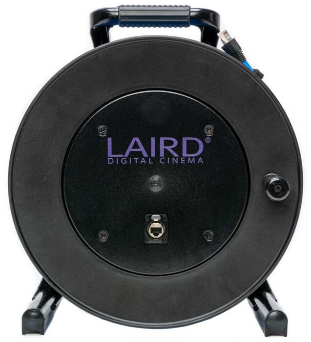 Laird Digital Cinema ProReel Cat6 250 Cat 6 STP Cable With Integrated Cable Reel And RJ45 Jack In Hub, 250'