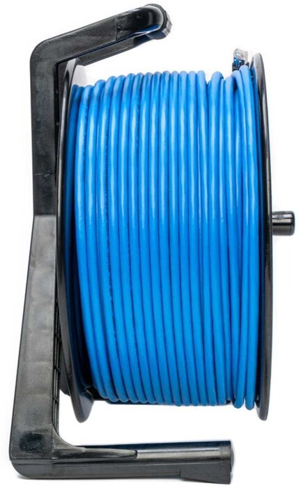 Laird Digital Cinema ProReel Cat6 250 Cat 6 STP Cable With Integrated Cable Reel And RJ45 Jack In Hub, 250'