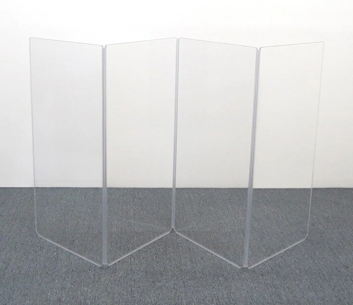 Clearsonic AR2448X4 4' X 8' 4-Section Clear Scratch-Resistant Acoustic Isolation Panel