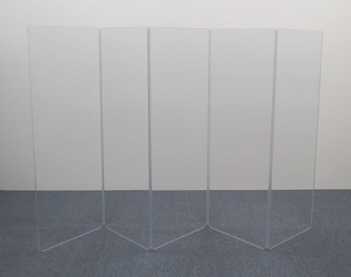 Clearsonic AR2466X5 5.5' X 10' 5-Section Clear Scratch-Resistant Acoustic Isolation Panel