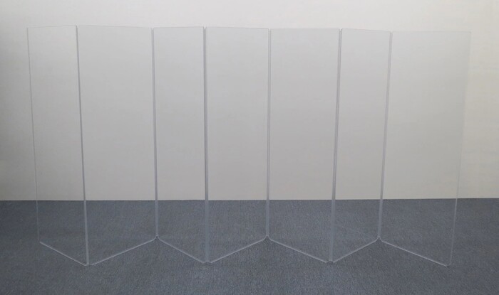 Clearsonic AR2466X7 5.5' X 14' 7-Section Clear Scratch-Resistant Acoustic Isolation Panel