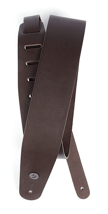 D`Addario 25L01-DX 2.5" Wide Brown Leather Guitar Strap