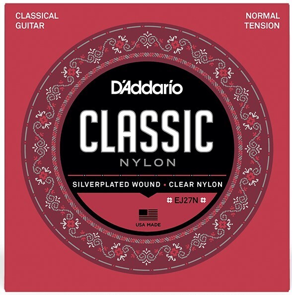 D`Addario EJ27N Normal Tension Classic Nylon Classical Guitar Strings