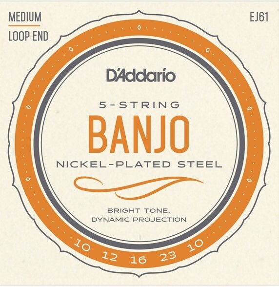 D`Addario J61 Medium Banjo Strings