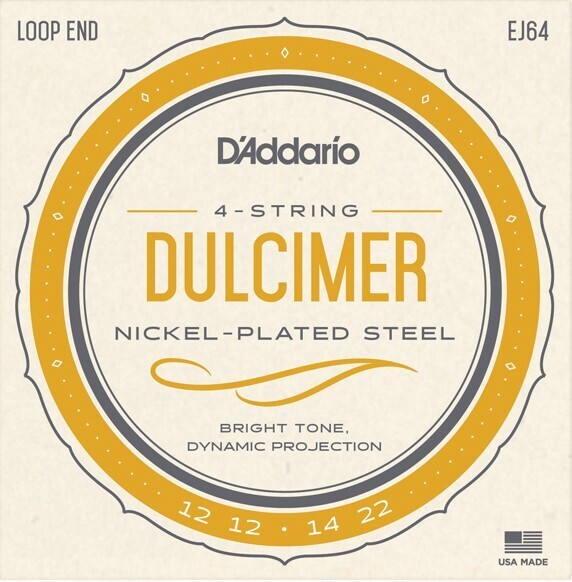 D`Addario J64 Nickel 4-String Dulcimer Strings