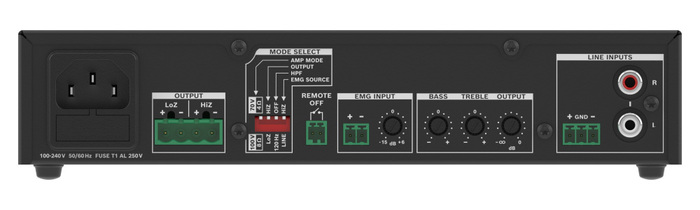 Dynacord U120-1-US Power Amplifier 120W 1 Channel, US