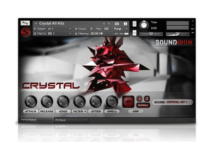 Soundiron Crystal Glass Glitch Percussion And FX Library For Kontakt [Virtual]